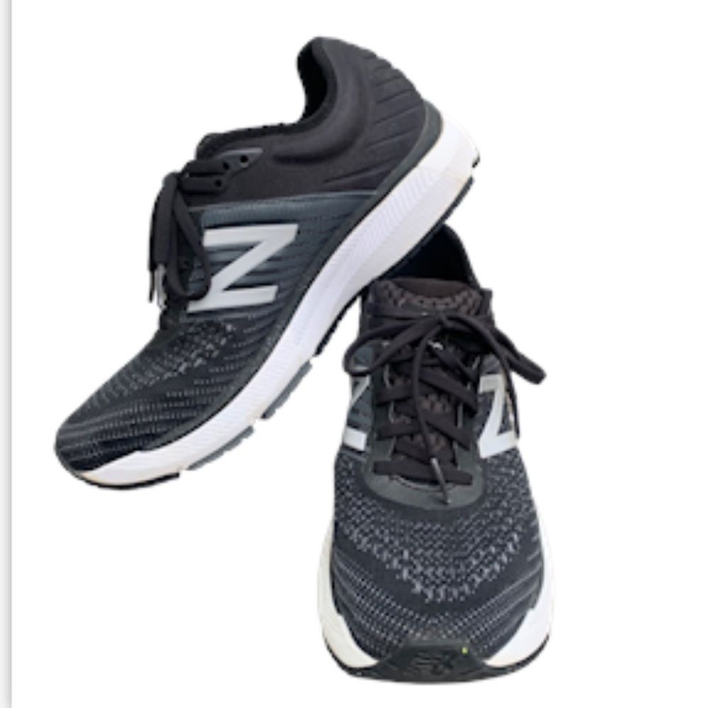 New Balance 860 V10 9.5 Women's Running Black Gray White - Picture 3 of 8